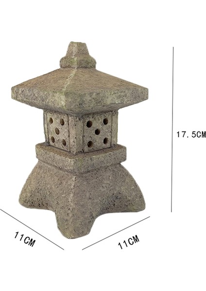Bahçe Aksesuarı Süs Güneş Enerjili Reçine Pagoda Fener Saray Fenerler Kulesi Heykeli Güneş Lambası Bahçe Dekor B (Yurt Dışından) fırsatları