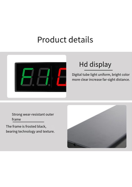 Ekran Spor Salonu Zamanlayıcı 1.5 Inç Haneli Geri Sayım/yukarı Zamanlayıcı Boks Döngüsü Aralığı Saat Kronometre Fitness Eğitimi Ab Tak (Yurt Dışından) modelleri