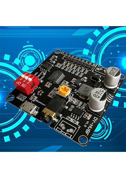 DY-HV8F Ses Çalma Modülü 12V/24V Tetikleyici Seri Bağlantı Noktası Kontrolü 10W/20W ile 8mb Flash Depolama Mp3 Çalar (Yurt Dışından)
