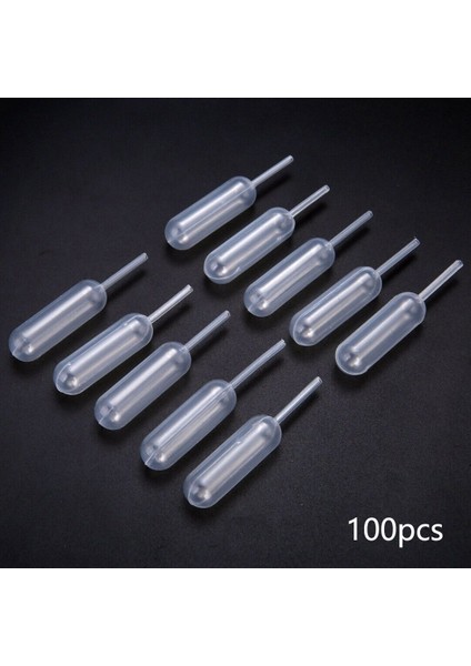 100 Adet 4 ml Plastik Tek Kullanımlık Sıkma Transfer Yağları Pipetler Damlalık Krem Perfüzyon Diy Cupcake Pipetler (Yurt Dışından)