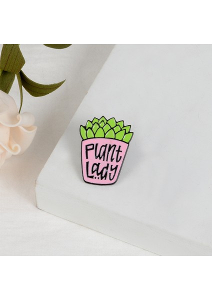 Saksı Bitki Emaye Pimleri Karikatür Etli Broş Rozeti Kot Yaka Pin Sevimli Pembe Yeşil Takı Arkadaşlar Çocuklar (Yurt Dışından) indirimleri