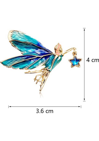 Kelebek Kız Broş Kadın Melek Kanat Broş Dansçı Ceket Broş Pins Moda Giyim Takı Hediye (Yurt Dışından) fiyatları