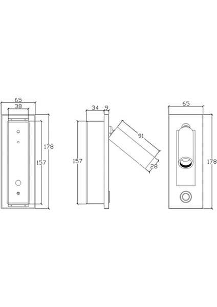 2x Okuma Işıkları, Başlık Duvar Lambası Okuma Işığı Gömme Basmalı Düğme Duvar Lambaları Oturma Odası, Yatak Odası Siyah (Yurt Dışından) modelleri