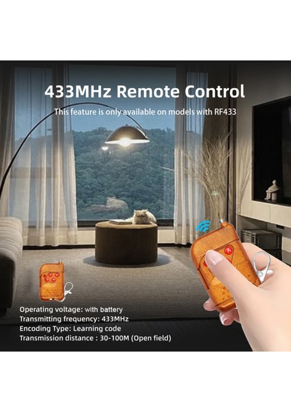 Wifi Akıllı Anahtar Dıy Zamanlayıcı + RF433 Uzaktan 1ch 7-32V 2.4g Wifi Ev Otomasyon Modülü Alexa Google Ev Için (Yurt Dışından)