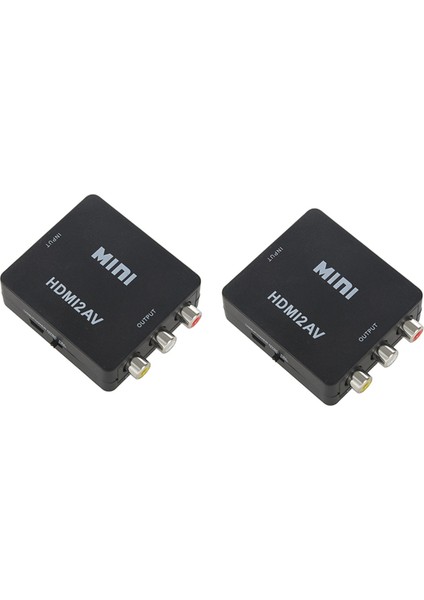 Hdtv Için 2x Mini 1080P Kompozit - Rca Ses Video Av Cvbs Dönüştürücü Adaptör (Yurt Dışından)