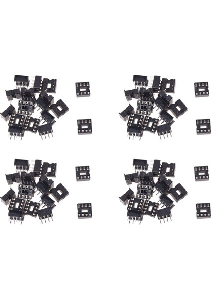 80 Adet 8 Pin 2.54MM Pitch Ic Soket Lehim Tipi Adaptör (Yurt Dışından)