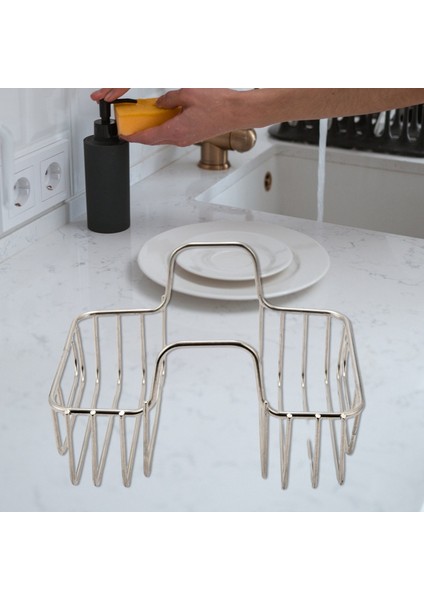 Mutfak Gadget Çift Lavabo Iç Askı Bulaşık Makinesi Sünger Çelik Bilyalı Paslanmaz Çelik Depolama Rafı Meyve Rafı (Yurt Dışından) fırsatları