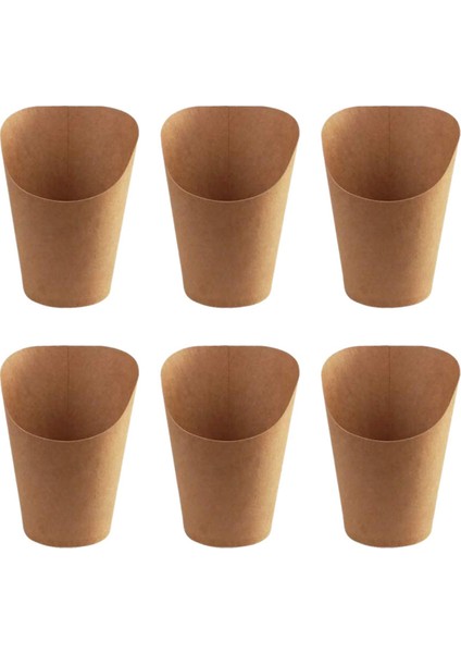 1000 Adet Tek Kullanımlık Take-Out Parti Tatlı Pişirme Kek Yumurta Puf Patates Kızartması Cips Aperatifler Kraft Kağıt Bardaklar Tutucu, 300 ml (Yurt Dışından)