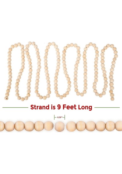 Ayak Doğal Ahşap Boncuk Noel Çelenk Ahşap Noel Ağacı Çelenk Rustik Doğal Ülke Çiftlik Evi Için Mükemmel (Yurt Dışından) modelleri