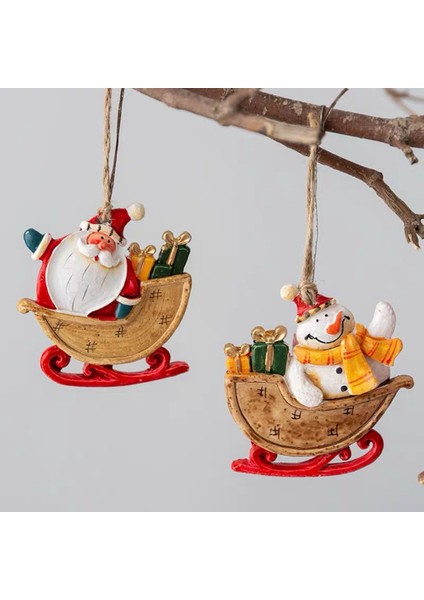 Noel Kardan Adam Noel Baba Reçine Küçük Kolye Asılı Organlar Avrupa Vintage Noel Ağacı Dekorasyon Sevimli Çekicilik (Yurt Dışından) fiyatları