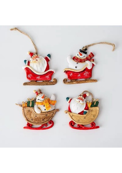 Noel Kardan Adam Noel Baba Reçine Küçük Kolye Asılı Organlar Avrupa Vintage Noel Ağacı Dekorasyon Sevimli Çekicilik (Yurt Dışından) modelleri