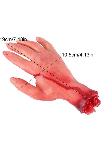 5x Kanlı Korku Korkunç Cadılar Bayramı Prop Sahte Kesilmiş Yaşam Boyutu Kol El Evi 19X10.5 cm (Yurt Dışından)
