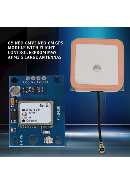 -Neo-6mv2 Uçuş Kontrol Eeprom Apm2.5 Antenli Neo-6m Gps Modülü (Yurt Dışından)