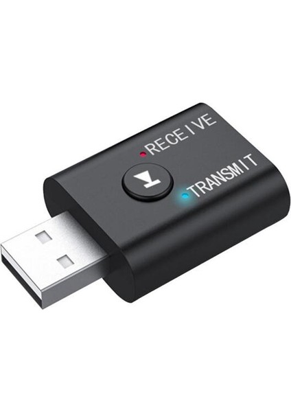 2-In-1 USB Bluetooth Kablosuz Av Alıcısı-Vericisi Alıcı Adaptörü Hifi Kablosuz Ses Adaptörü ile 3.5mm Aux Kablosu Tv Pc Araba Için (Yurt Dışından)