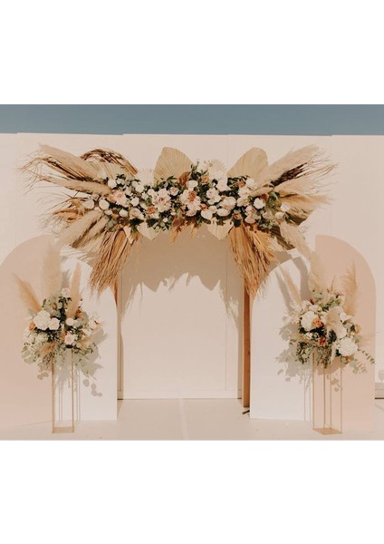 Beyaz Kurutulmuş Palmiye Yaprakları - Üstün Kalite - 3 Parça Zarif Modern ve Düğün Dekoru - Duvar Sanatı (Yurt Dışından) modelleri