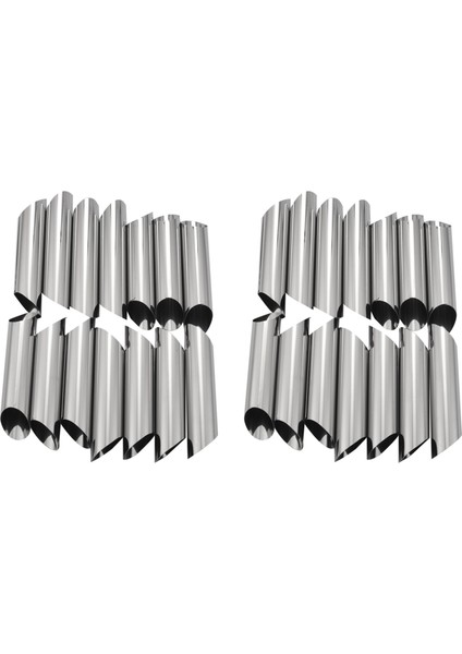 28 430 Paslanmaz Çelik Boru Seti Cannoli Pasta Formları Kalıpları-5 Inç (Yurt Dışından)