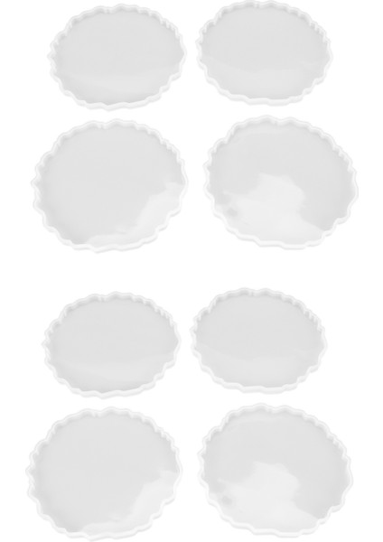 8 Adet Silikon Akik Coaster Reçine Döküm Yapımı Kalıp, Coaster Epoksi Kalıpları Zanaat Dıy, Ev Dekorasyon (Yurt Dışından)