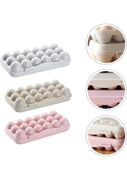 3 Adet 18-Izgara Yumurta Tepsisi Tutucu Yumurta Saklama Kutusu Buzdolabı Sebzelik Saklama Kutusu Kamp Piknik Barbekü Darbeye Dayanıklı Yumurta Tutucu Kutusu (Yurt Dışından) modelleri