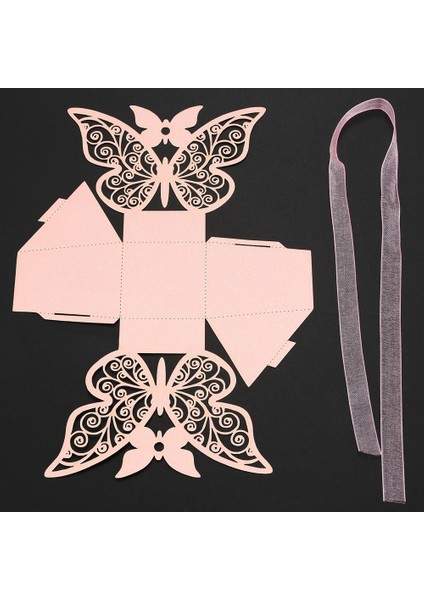 100 Adet Kelebek Düğün Iyilik Kutusu Doğum Günü Partisi Hediyeleri Şeker Kutuları (Pembe) (Yurt Dışından) modelleri