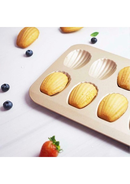 12CUP Kabuk Şekilli Yapışmaz Madeleine Tava Karbon Çelik Kalıp Pişirme Kalıp Araçları (Yurt Dışından) fırsatları