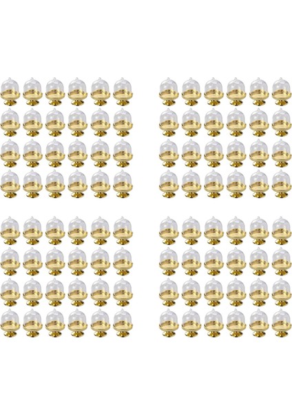 Golden Mini Kek Standı-Mini Kek Tavası, Standlı ve Kubbe Kapaklı, 96 Tek Fincan Kek Standı Mini Tatlı Tavası (Yurt Dışından) fiyatları
