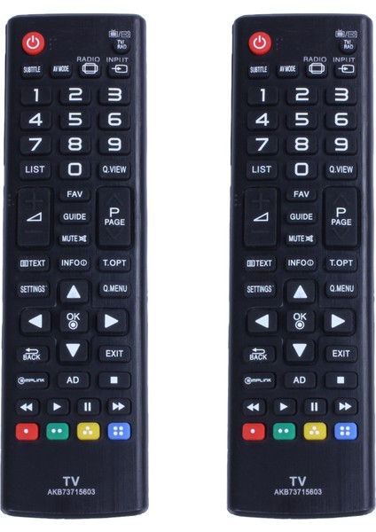 Lg 43LF540V 43UF675V 49LF540V Hd LED Tv Için 2x Evrensel AKB73715603 Uzaktan Kumanda (Yurt Dışından)