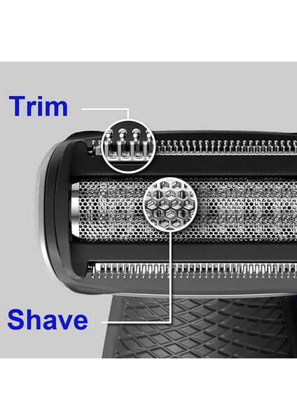 Philips Norelco Bodygroom BG7040 BG7030 BG5025 BG2039 Için 2x BG2000 Yedek Vücut Bakım Folyo Kafası (Yurt Dışından)