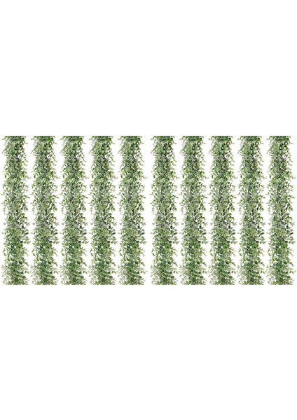 10 Paket 30FT Yapay Okaliptüs Garlands Sahte Yeşillik Sarmaşıklar Sahte Asılı Bitkiler Düğün Masa Zemin Arch Için (Yurt Dışından)