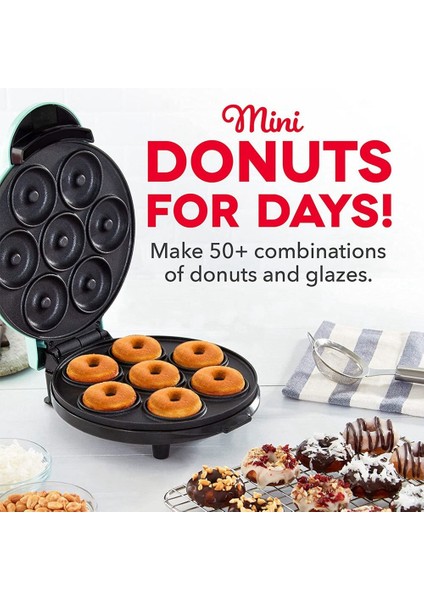 Elektrikli Donut Yapma Makinesi Otomatik Isıtma Yumurtalı Kek Ekmek Pişirme Makinesi 700W Mutfak Kahvaltı 7 Donuts Abd Plug Yapar (Yurt Dışından)