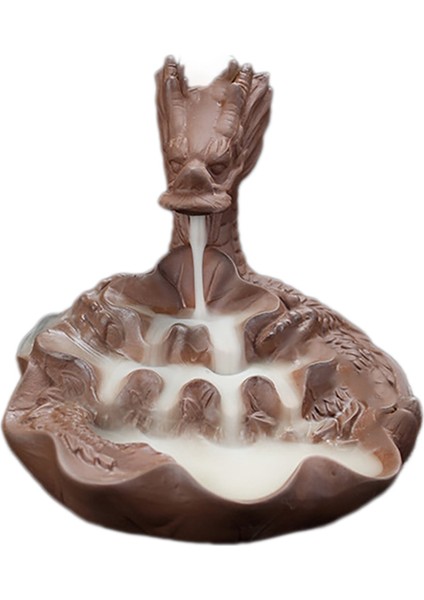 Mor Kum Geri Akış Tütsü Brülör Aroma Difüzör Xianglong Shengshi Sandal Ağacı Tütsü Brülör (B) (Yurt Dışından)