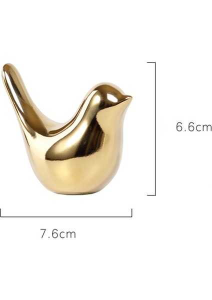 4x Polar Evi Altın Kuş Figürleri Modern Seramik Kuş Heykelleri Hayvan Heykel Ev Dekorasyon El Sanatları Altın Seramik-S (Yurt Dışından) fırsatları