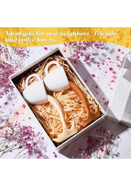 2 Parça Yüzen Kahve Fincanları Kahve Barı Aksesuarları Komik Dökme Dökülme Sıçrama Kahve Kupaları Heykel Sanat B (Yurt Dışından)