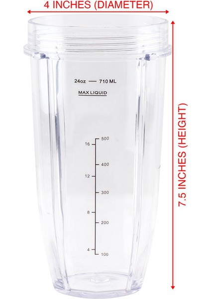 Ninja Için 2x Blender Yedek Parçalar, 24 Oz Fincan 7 Yüzgeç Çıkarıcı Bıçak, Nutri Ninja Auto Iq BN801 SS101 BL480-30 (Yurt Dışından) modelleri