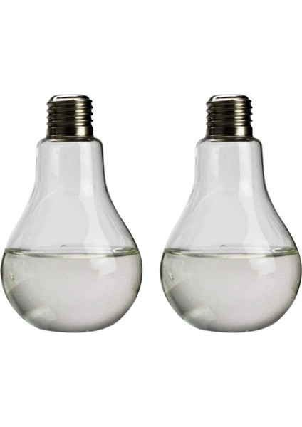 Bitkiler Çiçekler Ev Bahçe Düğün Dekorasyon Için 2x Şeffaf Cam Ampul Şekli Masa Vazo (Yurt Dışından)