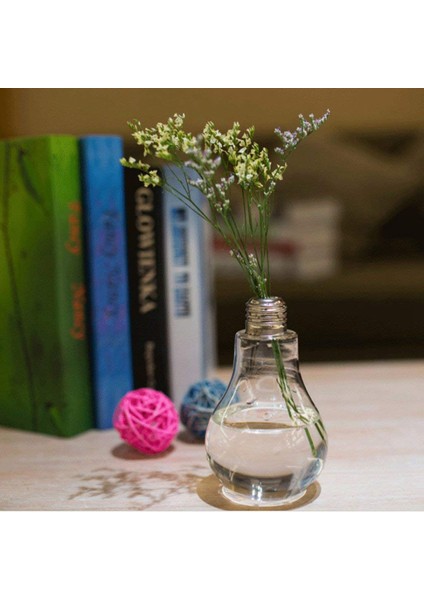 Bitkiler Çiçekler Ev Bahçe Düğün Dekorasyon Için 2x Şeffaf Cam Ampul Şekli Masa Vazo (Yurt Dışından) fırsatları