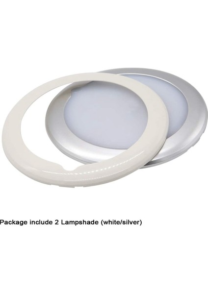 IP67 LED Panel Tavan Işık Yüzey Montajlı 9-30V Dc Rv Karavan Karavan Denizcilik Için (Sıcak Beyaz) (5,9 Inç) (Yurt Dışından)