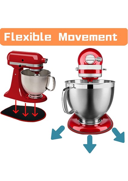 Kitchenaid Stand Mikser Için Mikser Kaydırıcı Mat ve Kitchenaid Mikser Için Mutfak Aletleri Için 3'lü Paket Kablo Düzenleyici (Yurt Dışından) indirimleri