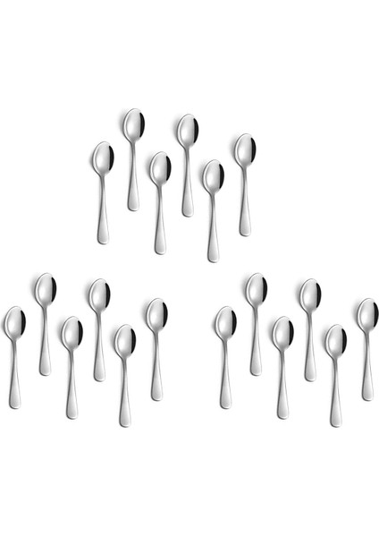 18 Parça Espresso Kaşığı, 4,7 Inç Paslanmaz Çelik Mini Kahve Kaşığı Tatlı Kaşığı (Yurt Dışından)