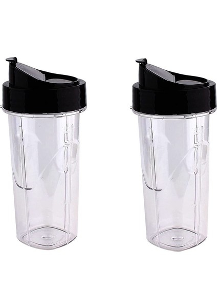 2 Paket Yedek 24OZ Blender Bardağı, Flip Top To Go Kapaklı, Oster Pro 1200W Blender Aksesuarlarıyla Uyumlu (Yurt Dışından)