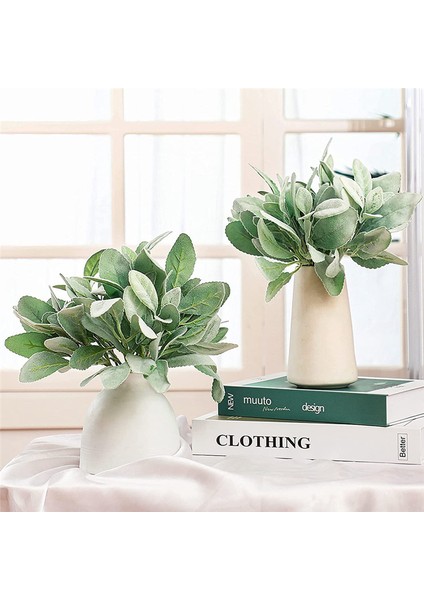 24 Adet Yapay Flok Kuzu Kulak Yeşillik Kaynaklanıyor Sahte Kuzu Kulak Kaynaklanıyor Kuzu Kulağı Sahte Yeşillik Dekor Yapay (Yurt Dışından) indirimleri