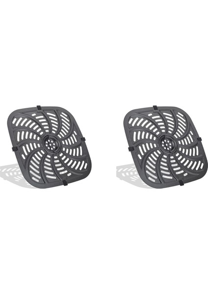 2x Hava Fritöz Yedek Izgara Tavası, Hava Fritöz Aksesuarları Chefman RJ38-SQSS-8T-D, 8qt Yapışmaz Çıkarılabilir Izgara Tavası (Yurt Dışından)