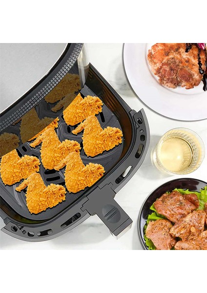 2x Hava Fritöz Yedek Izgara Tavası, Hava Fritöz Aksesuarları Chefman RJ38-SQSS-8T-D, 8qt Yapışmaz Çıkarılabilir Izgara Tavası (Yurt Dışından)