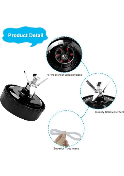 Ninja Blender Yedek Parçaları Için 2x 6 Yüzgeçler, Nutri Ninja Auto Iq BL450-70, BL451-70, BL454-70, BL455-70 (Yurt Dışından) indirimleri