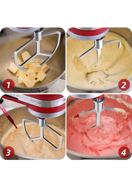 Kitchenaid Stand Mikserleri Için Kürek Ataşmanı 5 Quart Kaldırma ve 6 Quart, Esnek Kenar Çırpıcı, Bulaşık Makinesinde Yıkanabilir (Yurt Dışından) fırsatları