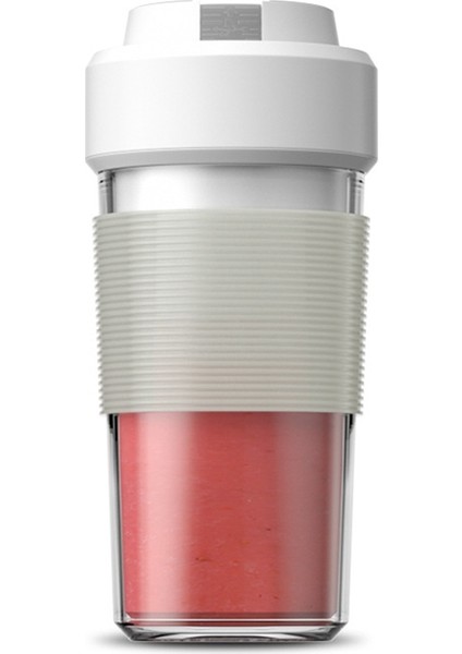 Clvp 300ML Mini Taşınabilir Meyve Sıkacağı Elektrikli Meyve USB Şarj Edilebilir Smoothie Maker Smoothie Blender Makinesi (Beyaz) (Yurt Dışından)