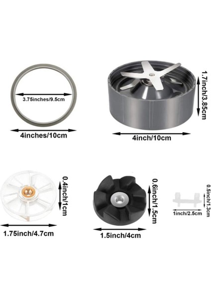 Nutribullet 600W 900W Çıkarıcı Bıçak, Kauçuk Sızdırmazlık Contası, Motor Üst Taban Dişlisi Için 2x Sıkacağı Yedek Parçalar (Yurt Dışından) indirimleri