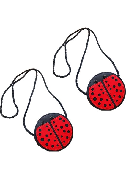 2x Uğur Böceği Sevimli Çocuk Omuz Çantası Kişilik Vahşi Çanta Mini Aksesuar Çantası (Yurt Dışından) fiyatları