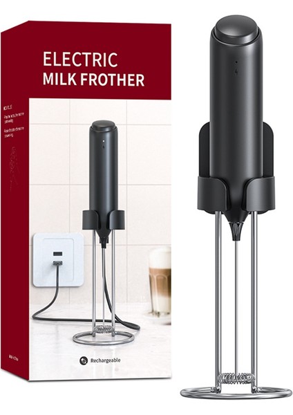 USB Elektrikli Süt Köpürtücü Çırpma El Köpürtücü Kahve Makinesi Yumurta Çırpıcı Cappuccino Karıştırıcı Taşınabilir Gıda Karıştırıcı (Yurt Dışından)