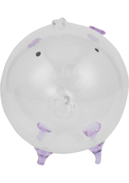 Domuz Kumbara Para Tasarrufu Kutusu Sevimli Şeffaf Cam Hatıra Doğum Günü Çocuk Çocuklar-Mor (Yurt Dışından) fırsatları