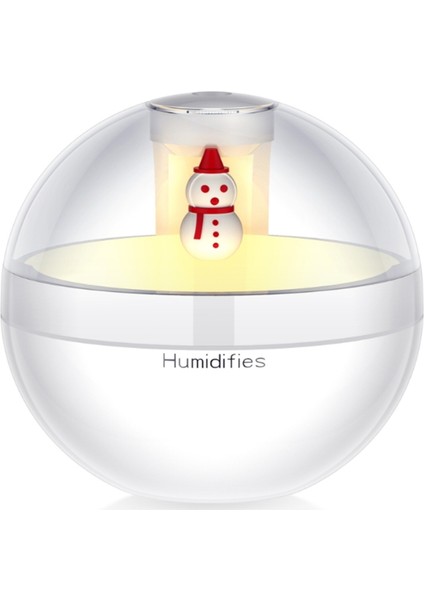 Gece Lambası ile Hava Nemlendirici Uçucu Yağ Difüzörü USB Mist Maker Ev Araba Difüzör Beyaz (Yurt Dışından)